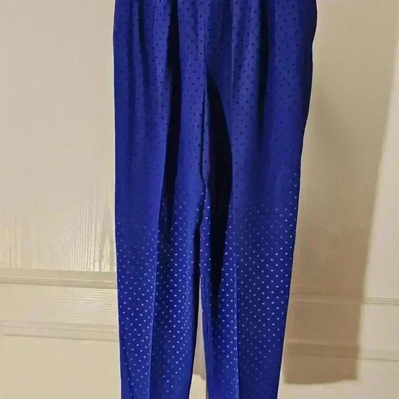 Sleek Royal Blue/Purple Satin 2 Piece Pantsuit - Golden Girls - Picture 4 of 11